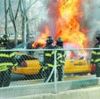 Another Cab Bursts Into Flames